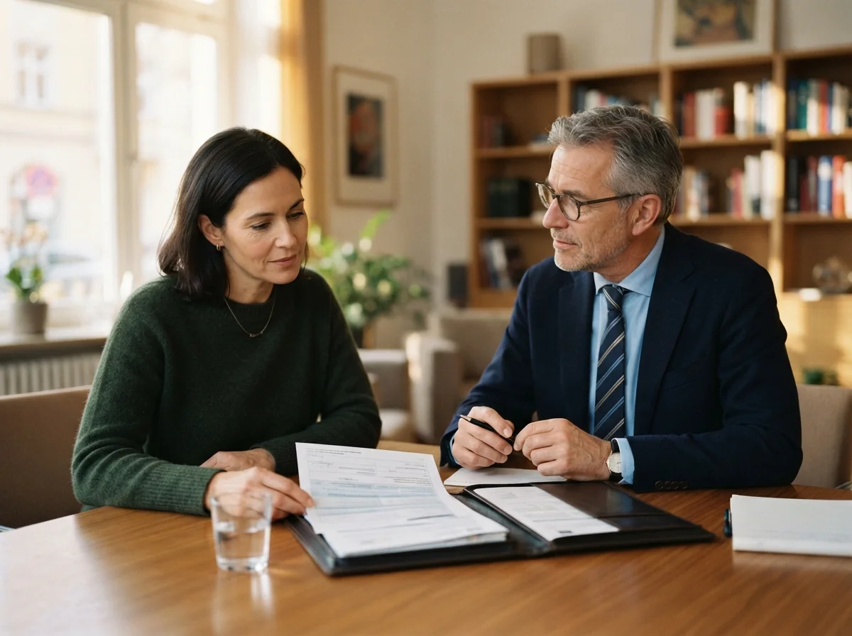 Beraterin bei BU Expertenservice in einem Gespräch mit einem Makler