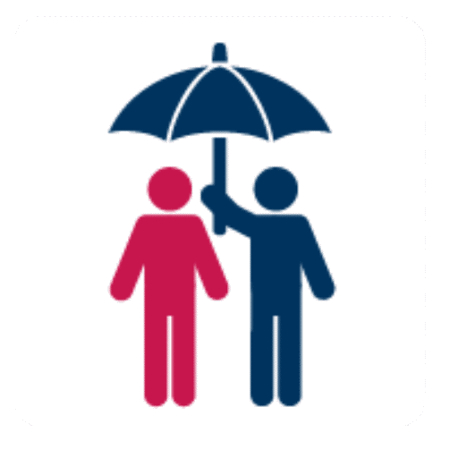 Bu Expertenservice 2 Icons mit Regenschirm